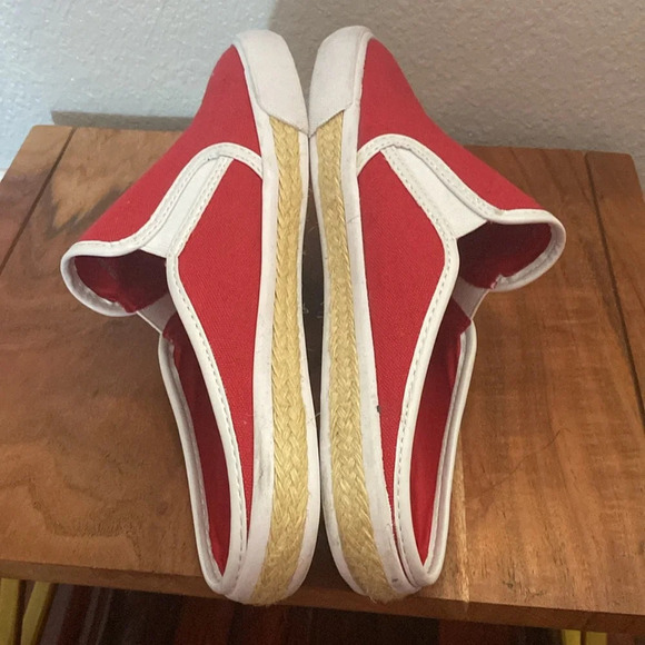 Tommy Hilfiger TWFRANK Womens Frank Slip On RED WHITE SIZE 9M - Picture 3 of 7
